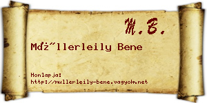 Müllerleily Bene névjegykártya
